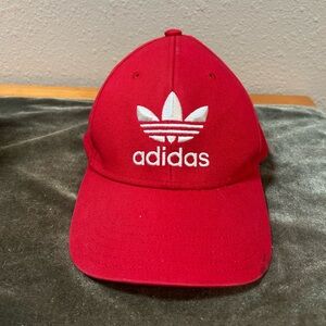 Adidas red SnapBack hat